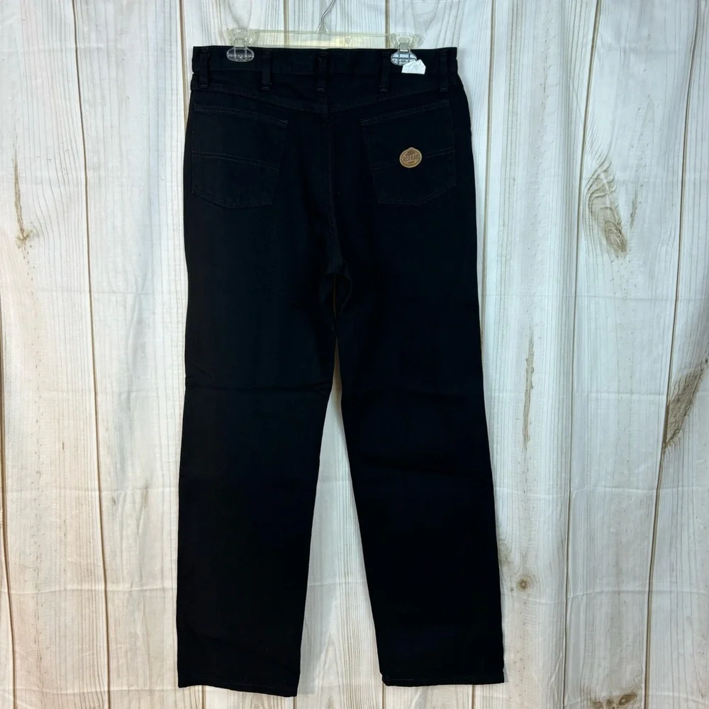 NWT Red Kap Relaxed Fit Mens Black Denim Jeans size 34x32
